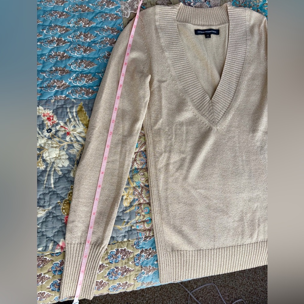 Express V-Neck Sweater - Picture 3 of 5
